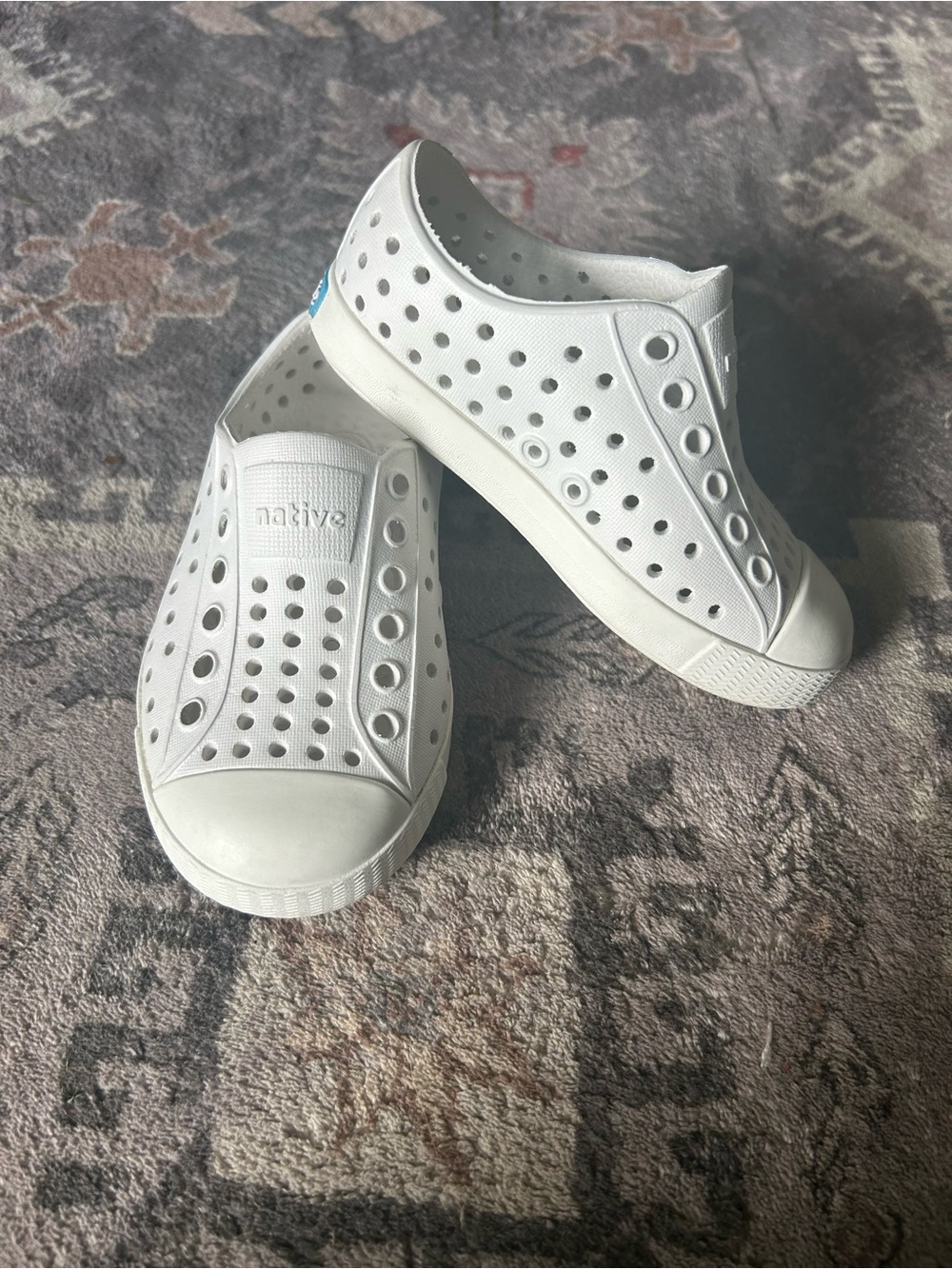Native Kids Slip-On Sneakers - White